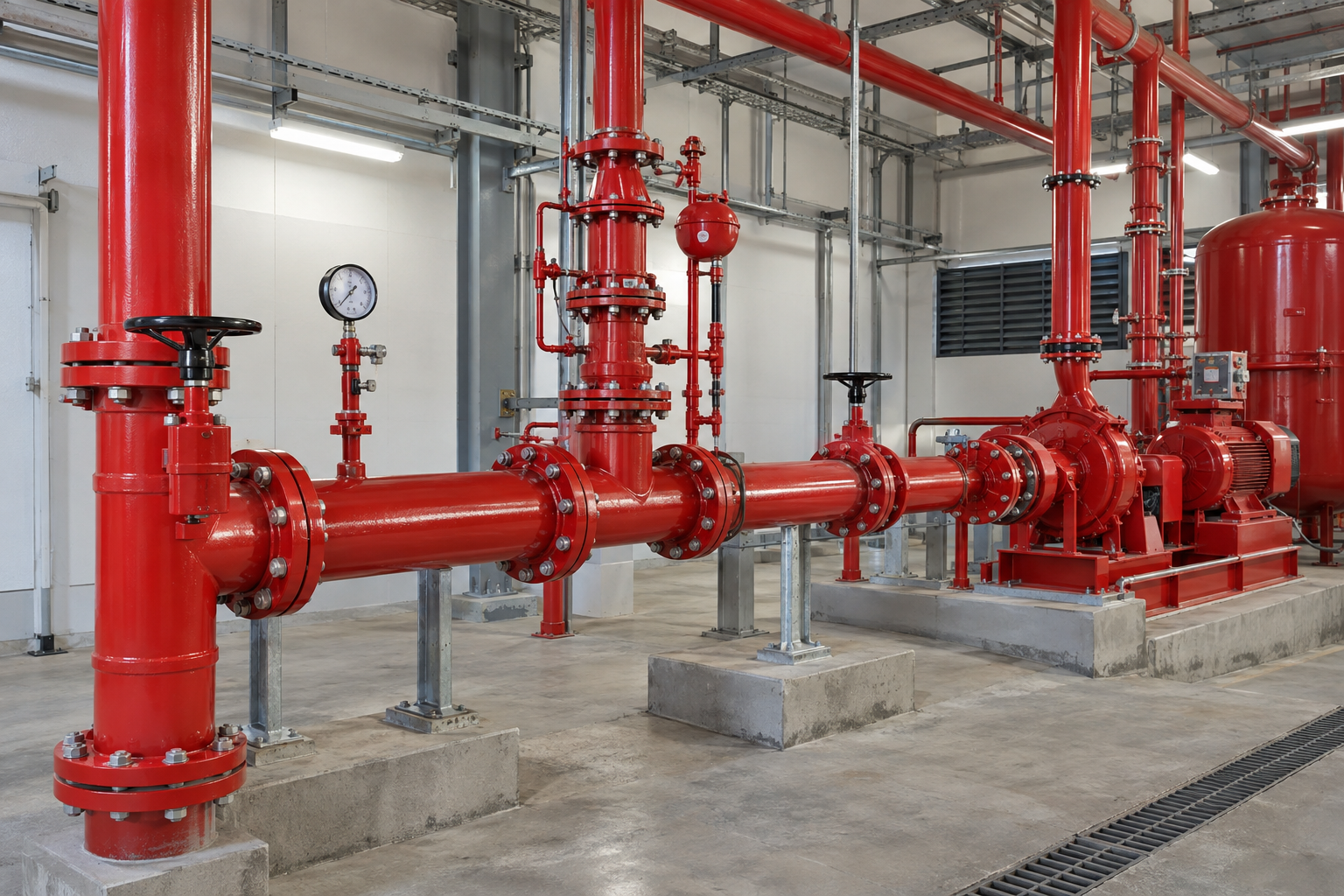 Fire hydrant and riser system installation